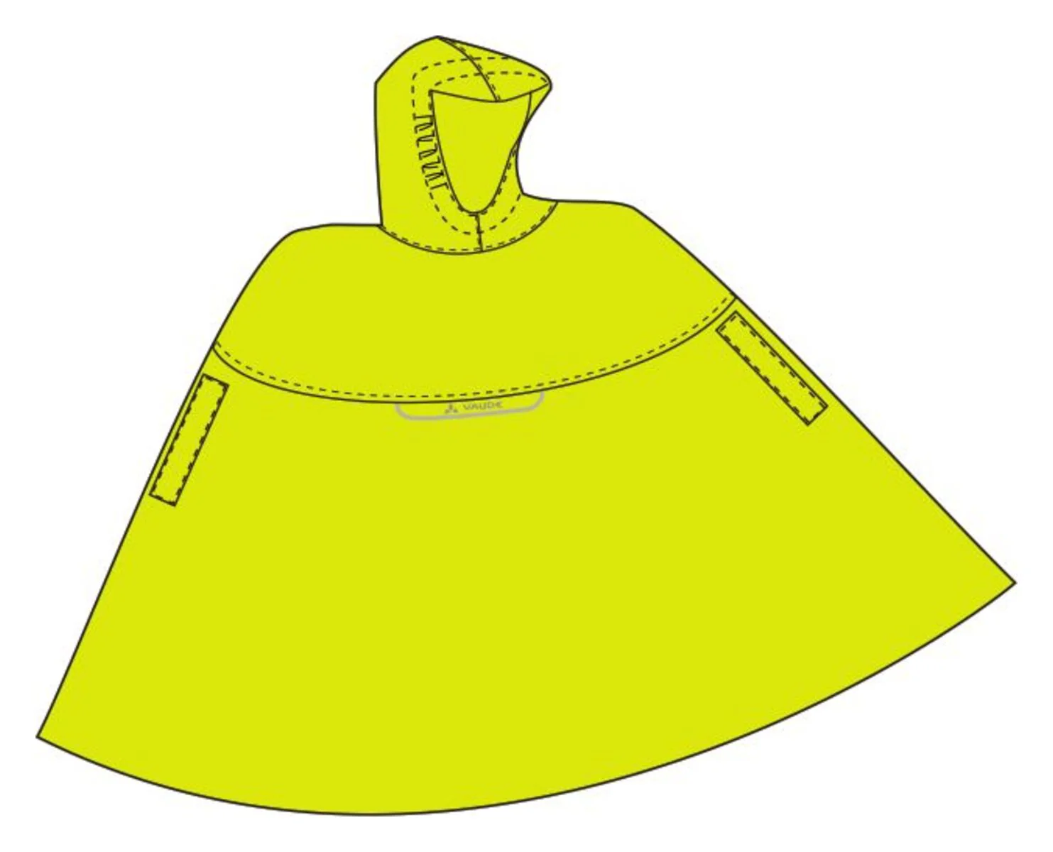 VAUDE Kids Grody Poncho gelb - Image 3