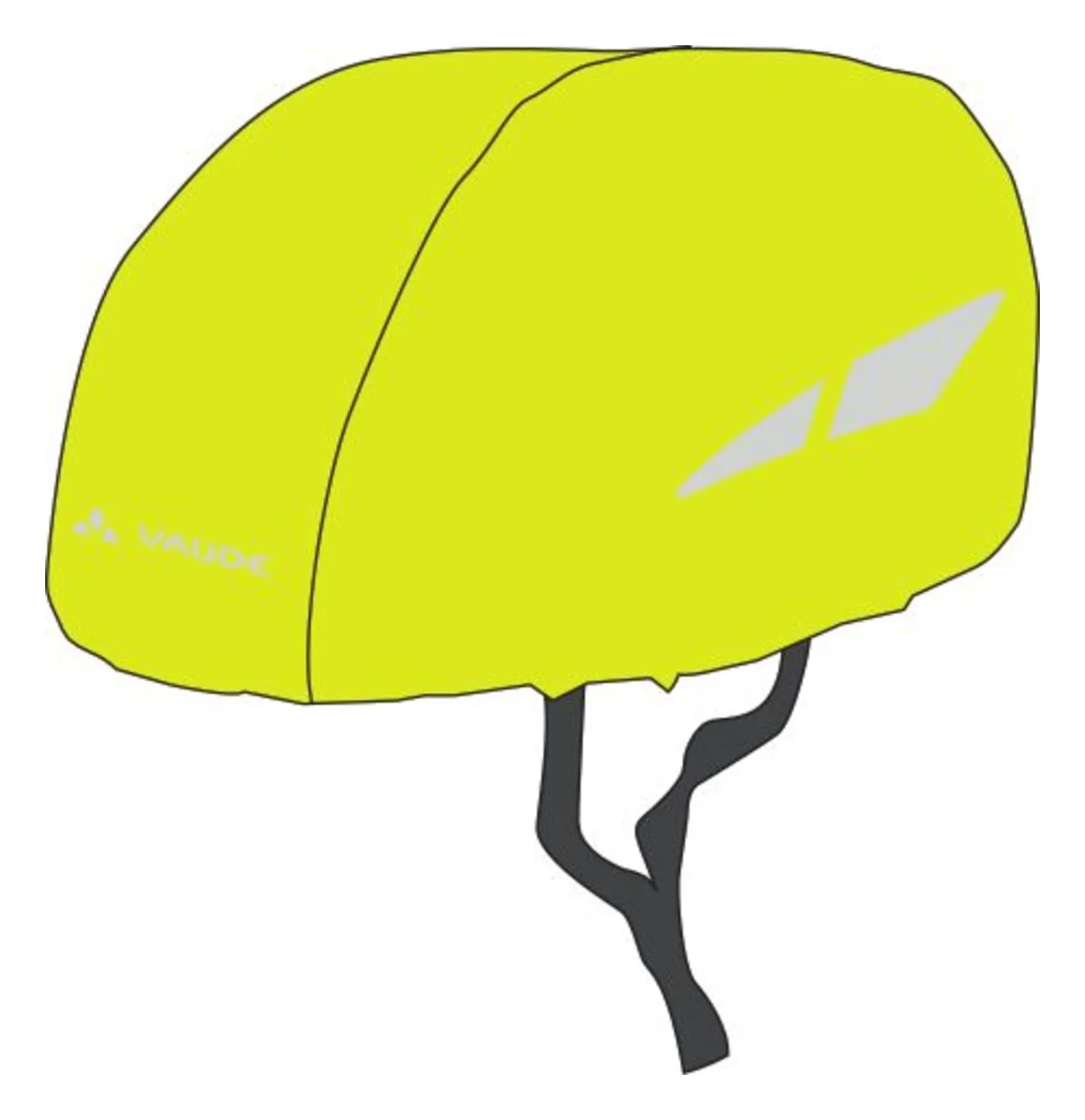 VAUDE Kids Helmet Raincover II gelb - Image 2