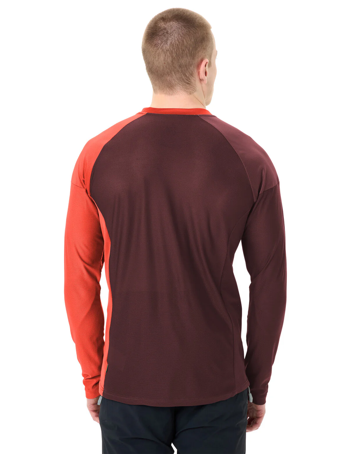 VAUDE Men's Moab LS T-Shirt VI glowing red/black - Image 3