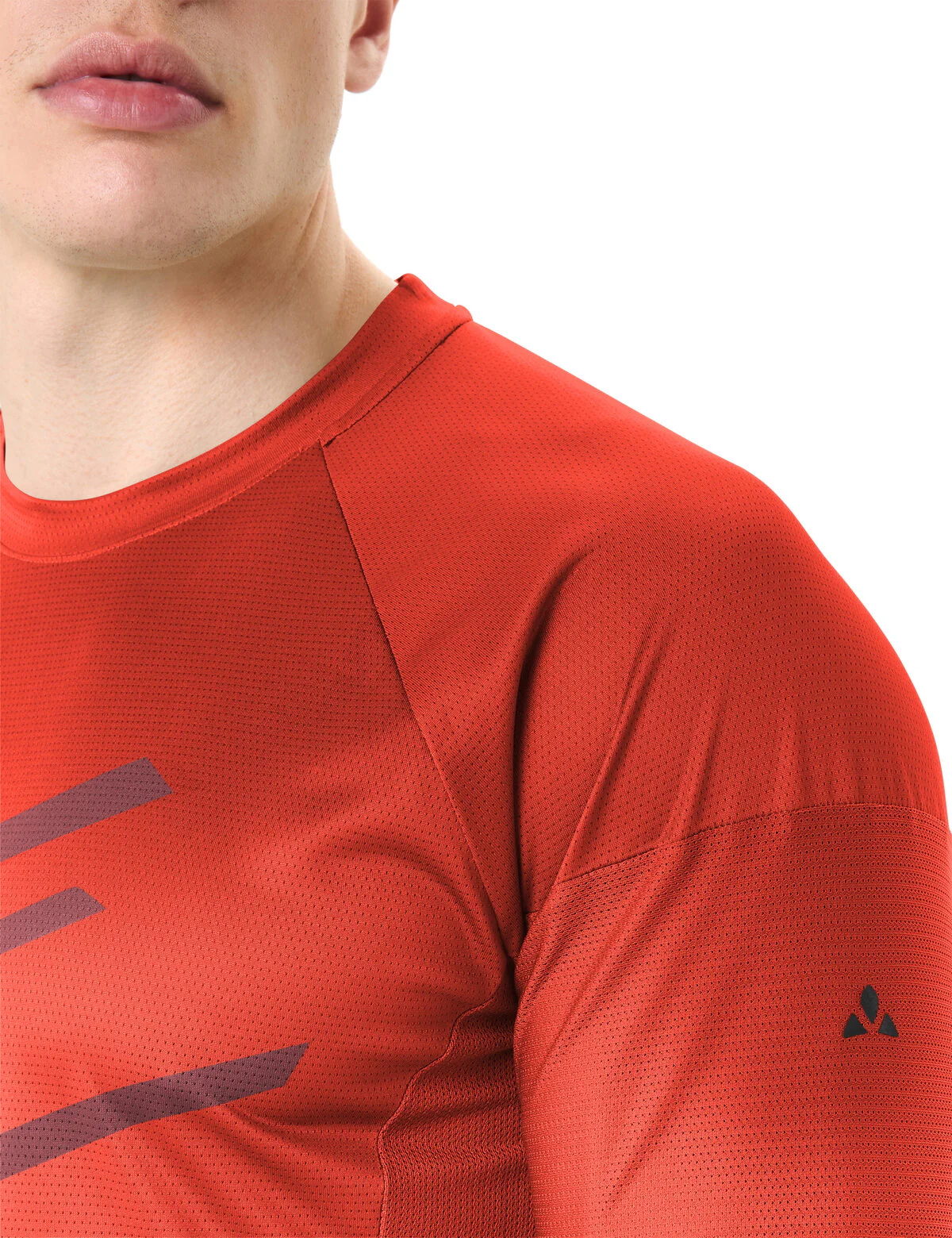 VAUDE Men's Moab LS T-Shirt VI glowing red/black - Image 5