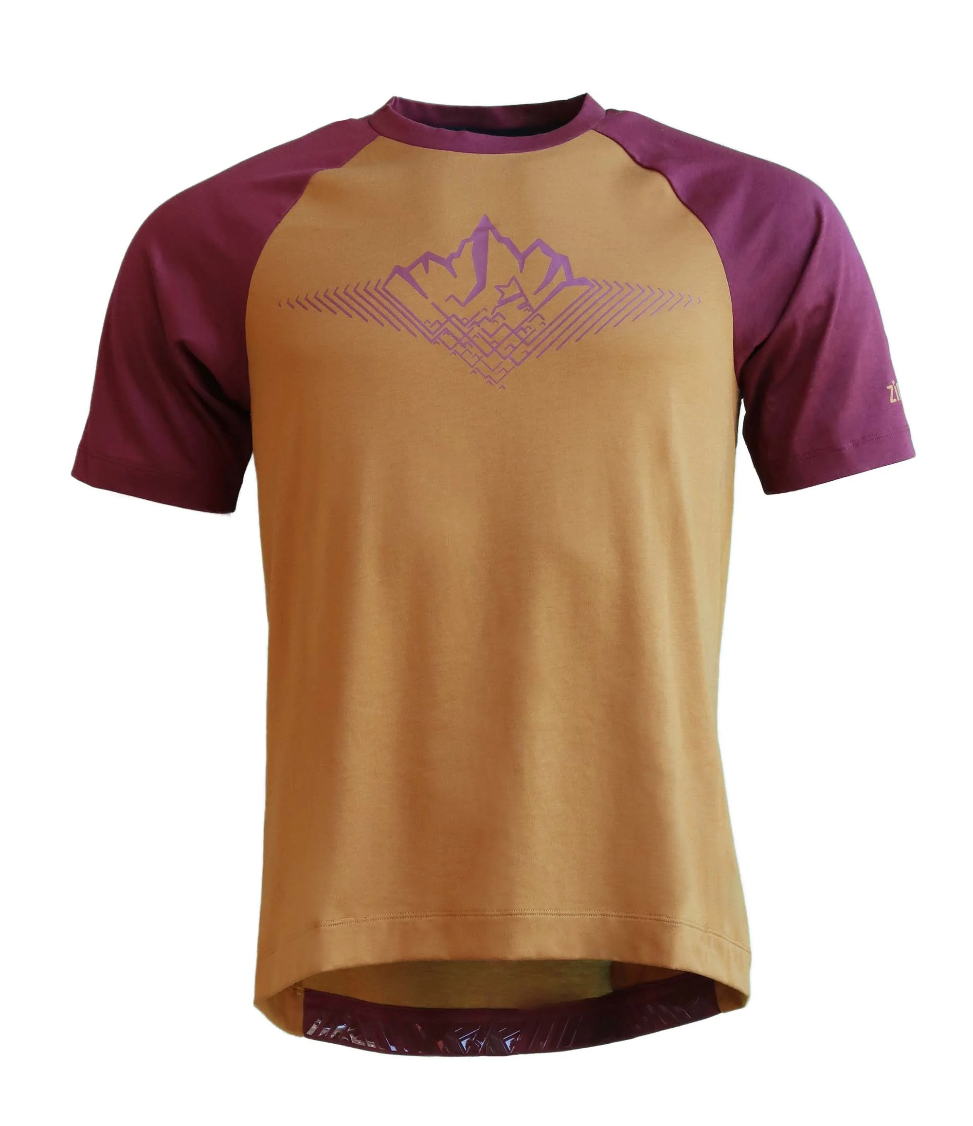 Zimtstern PureFlowz Shirt SS Men Golden Brown / Windsor Wine