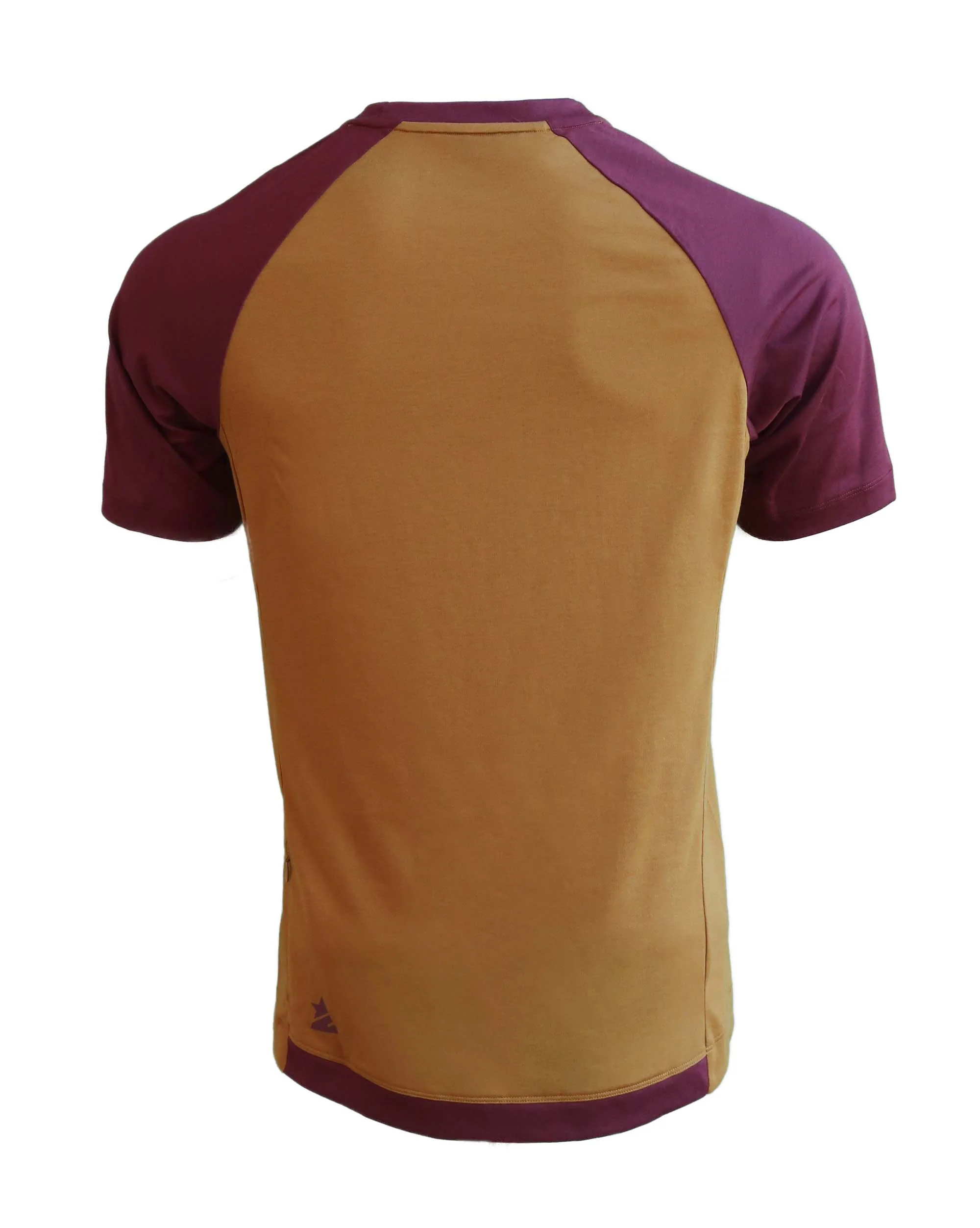 Zimtstern PureFlowz Shirt SS Men Golden Brown / Windsor Wine - Image 2